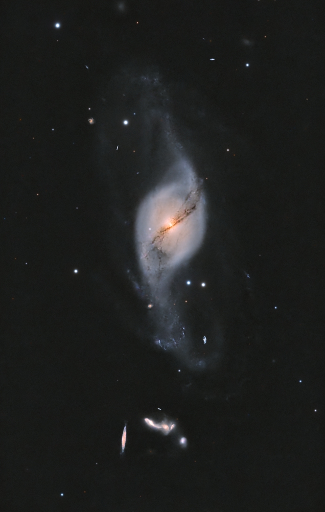 NGC3718 The Twisted Spiral | Camera: QSI6120 | Optics: Celestron Edge 9.25| L: 410x60" | R: 57x180" | G: 59x180" | B: 58x180"| Total Integration 15h 32m